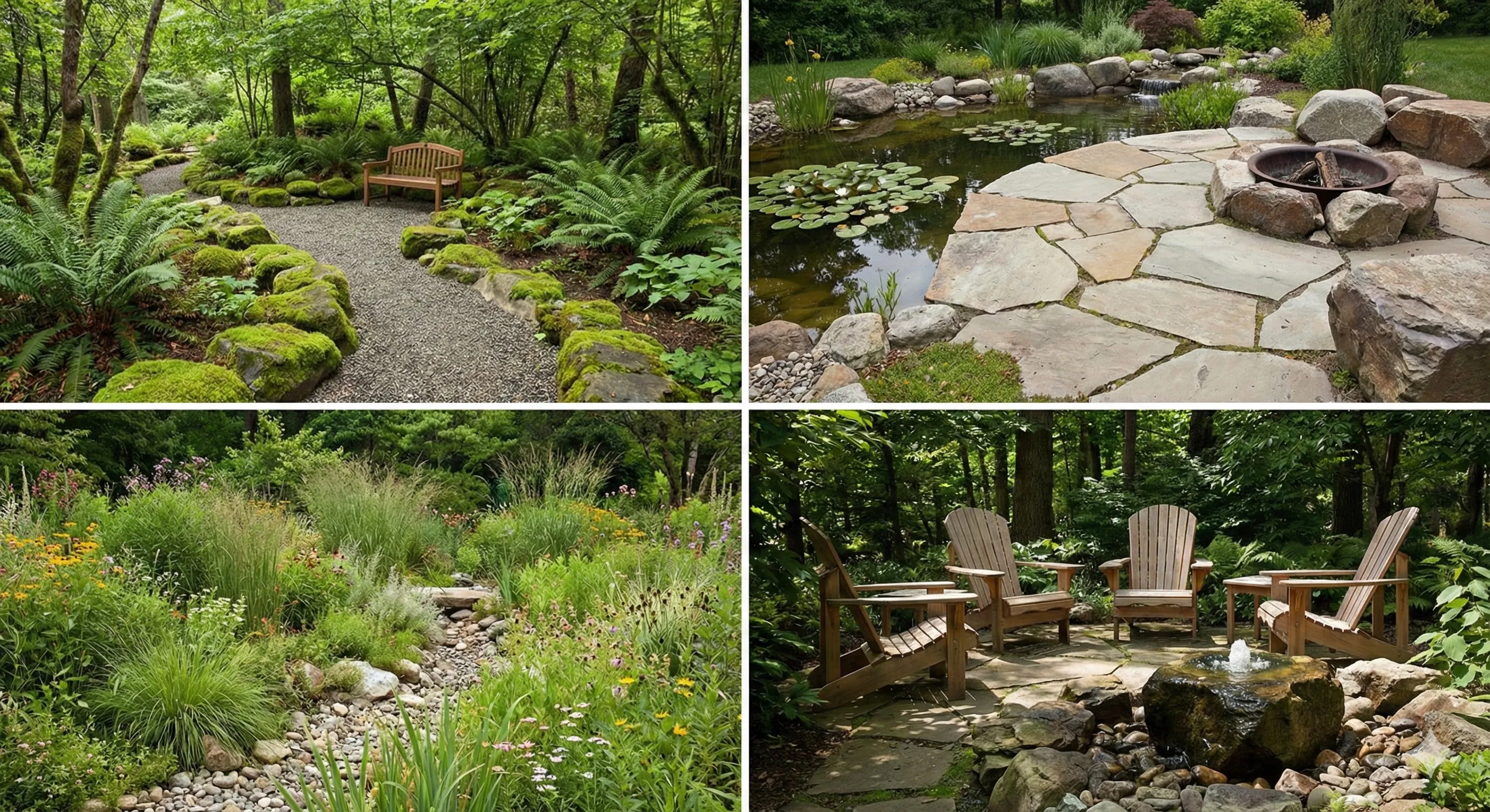 Natural retreat garden design collection